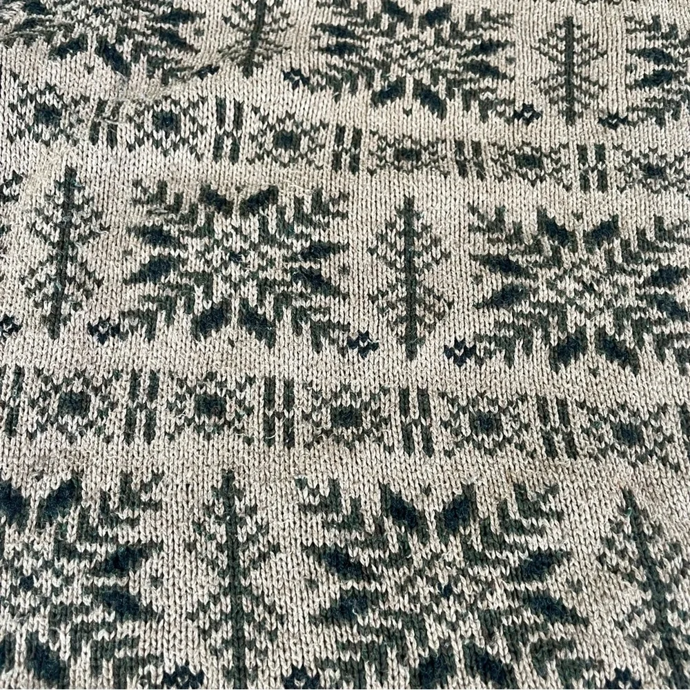 Vtg Eddie Bauer Wool Blend Chunky Fair Isle Knit Sweater Made Japan Men Large - Picture 2 of 5